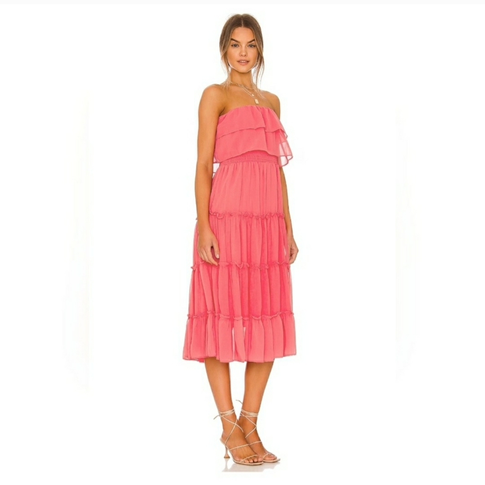 AltrdState Strapless Midi Dress Large